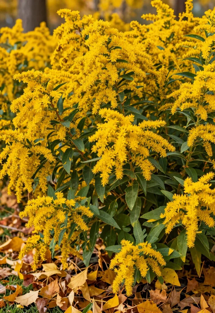 20 Stunning Autumn Flowers That Will Brighten Your Garden This Fall! 6 20 Stunning Autumn Flowers That Will Brighten Your Garden This Fall! - 5. Goldenrod 1
