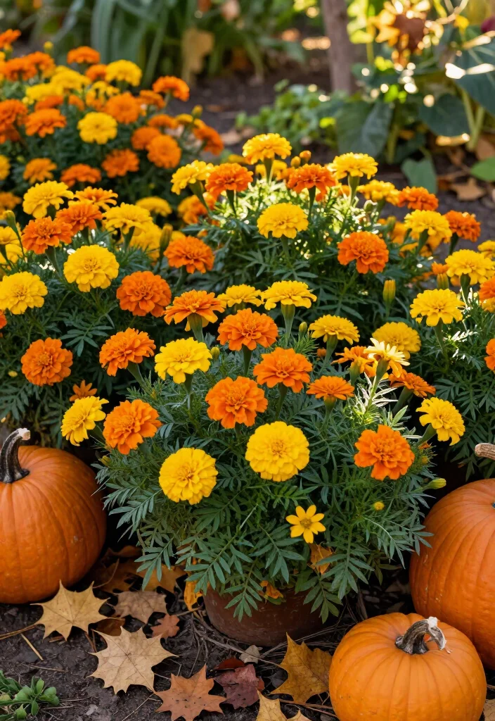 20 Stunning Autumn Flowers That Will Brighten Your Garden This Fall! 17 20 Stunning Autumn Flowers That Will Brighten Your Garden This Fall! - 6. Marigolds 1