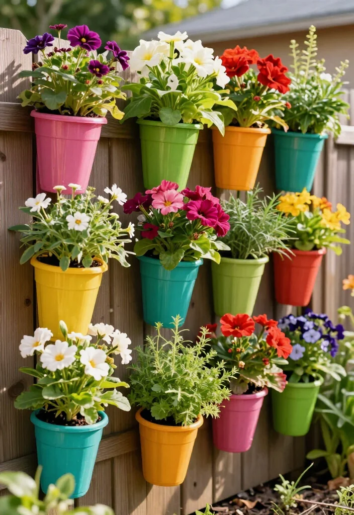 21 Plastic Bottle Vertical Garden Ideas You Can Start Today (You'll Be Amazed by #5!) - 10. Vertical Garden Fence 1