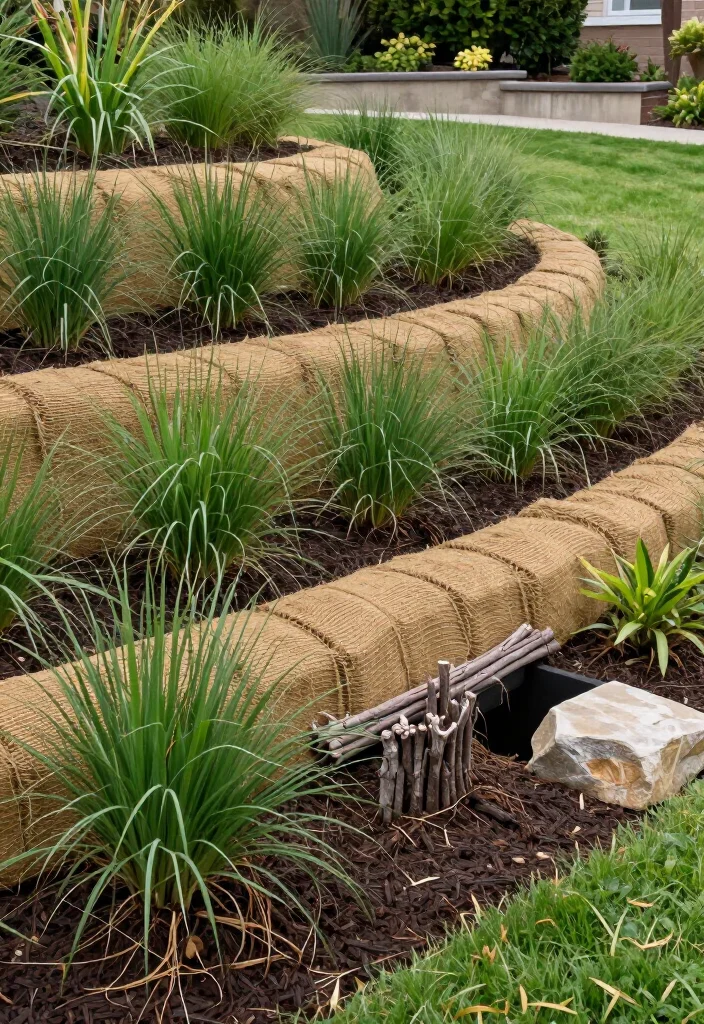 10 Beautiful, Stable Sloped Hillside Landscaping Ideas for a Safer Yard - 4. Protect Bare Soil With Layers of Erosion Control 1