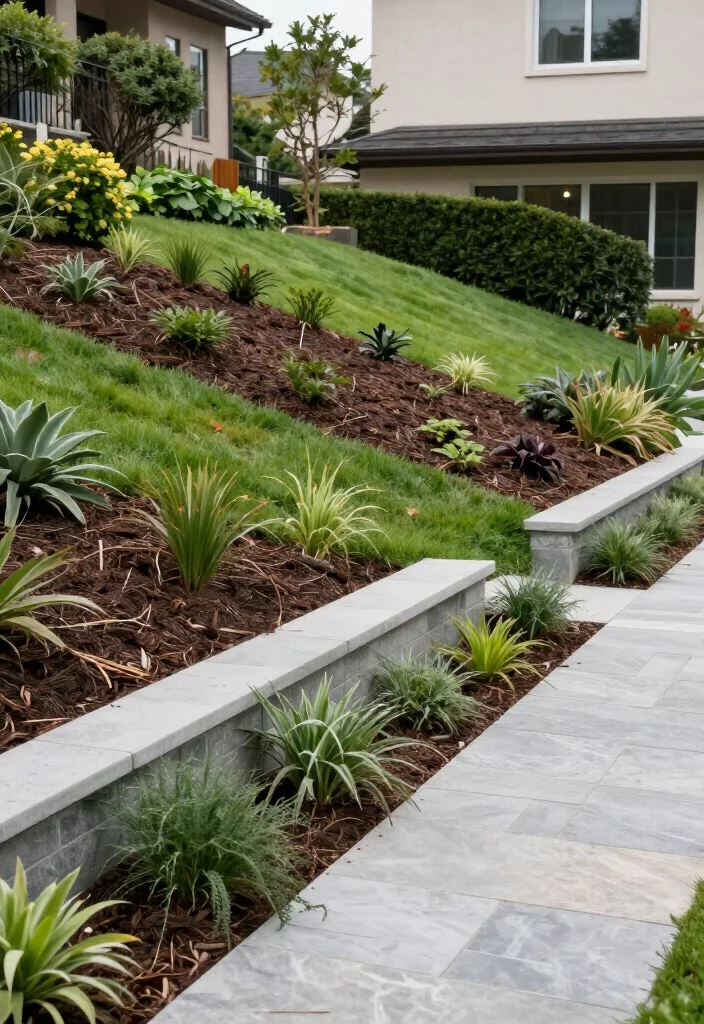 10 Beautiful, Stable Sloped Hillside Landscaping Ideas for a Safer Yard - 9. Plan a Budget-Friendly Hillside in Manageable Phases 1
