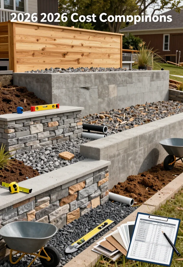 10 Retaining Wall Cost Comparisons for 2026: Block, Concrete, Stone or Timber—which One Costs Less? - 11. The Cheapest Material Depends on the Job, Not the Brochure 1