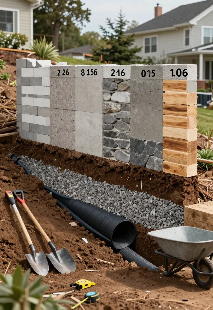 10 Retaining Wall Cost Comparisons for 2026: Block, Concrete, Stone or Timber—which One Costs Less? - 7. Drainage and Foundation Work Are Not Optional Extras 1