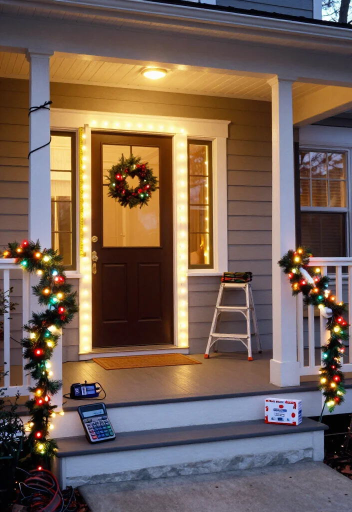 11 Best Christmas Light Calculator: How Many Feet You Need, Cost & Safety Guide - 5. Add Up Windows, Doors, Railings, and Porch Details 1