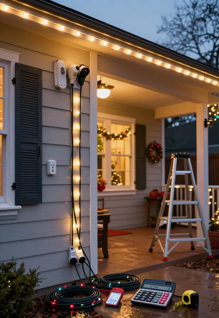 11 Best Christmas Light Calculator: How Many Feet You Need, Cost & Safety Guide - 8. Plan Power, Extension Cords, and Outlet Load 1