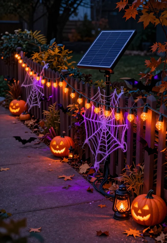 11 Best Halloween String Lights for a Bewitching Glow (Plus Outdoor Safety Tips You Shouldn't Skip!) 50 11 Best Halloween String Lights for a Bewitching Glow (Plus Outdoor Safety Tips You Shouldn't Skip!) - 7. Best for Walkways: Solar-Powered Halloween String Lights 1