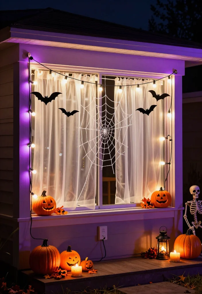 11 Best Halloween String Lights for a Bewitching Glow (Plus Outdoor Safety Tips You Shouldn't Skip!) 51 11 Best Halloween String Lights for a Bewitching Glow (Plus Outdoor Safety Tips You Shouldn't Skip!) - 8. Best for Windows and Small Spaces: Curtain Lights with Soft White LEDs 1