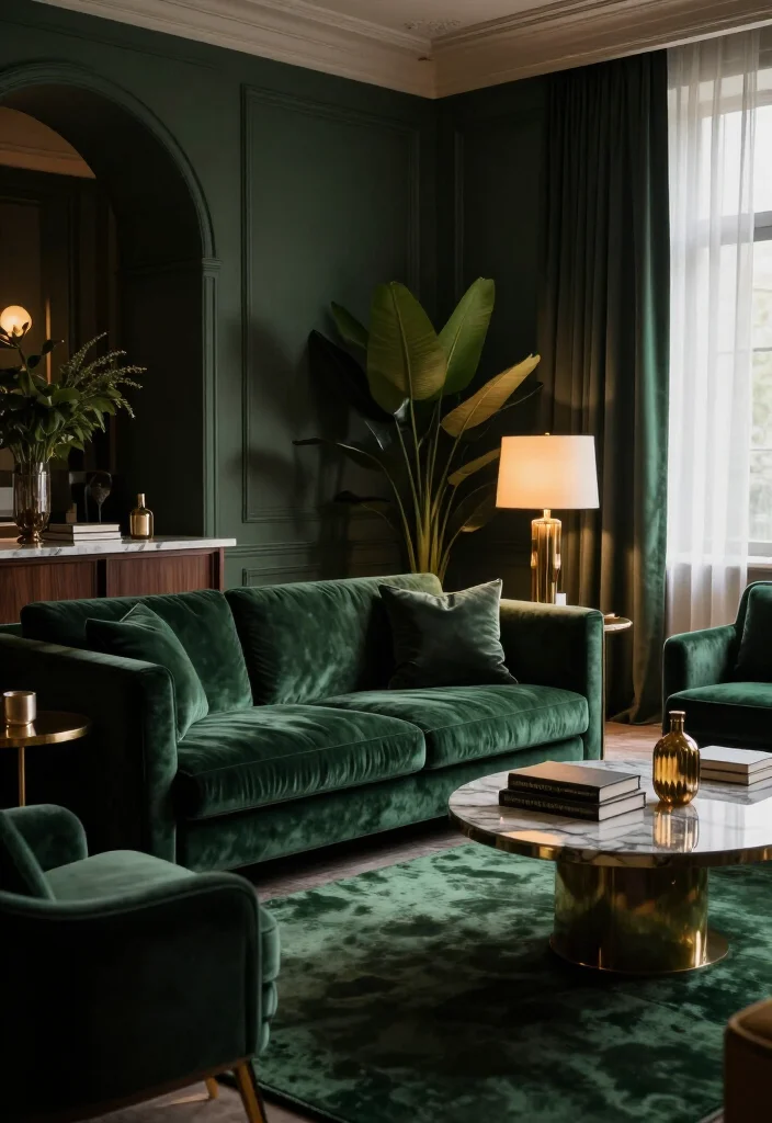 11 Dramatic Moody Green Living Room Ideas That Look Straight Out of a Luxury Hotel 67 11 Dramatic Moody Green Living Room Ideas That Look Straight Out of a Luxury Hotel - Conclusion: Let the Green Set the Mood 1