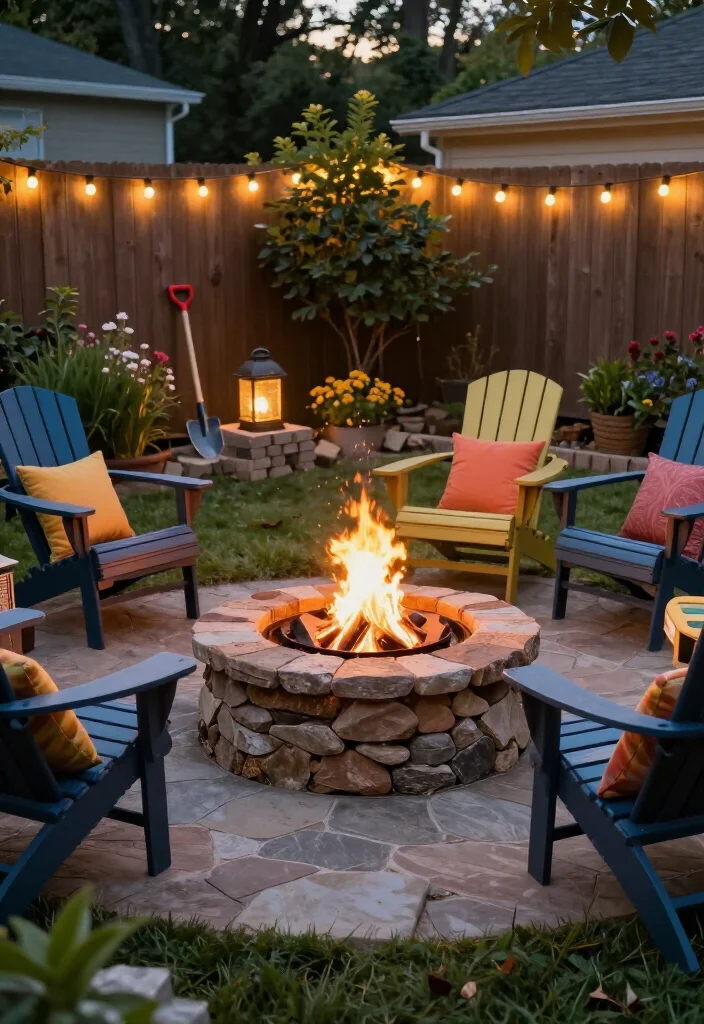 11 Weekend Backyard Projects That'll Transform Your Outdoor Space Into a Paradise! - 1. Create a Cozy Fire Pit Area 1