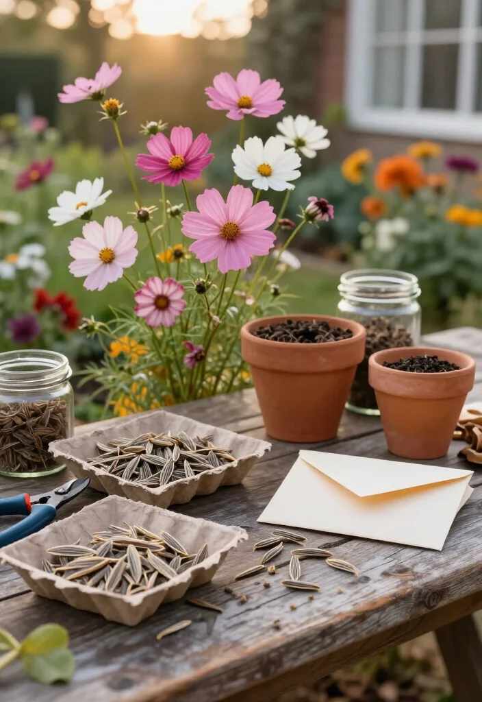 12 Flower Seeds to Collect Before September Ends (Save These Now for a Gorgeous Spring Garden!) - 3. Cosmos Seeds: Capture Their Slim, Dry Needles 1