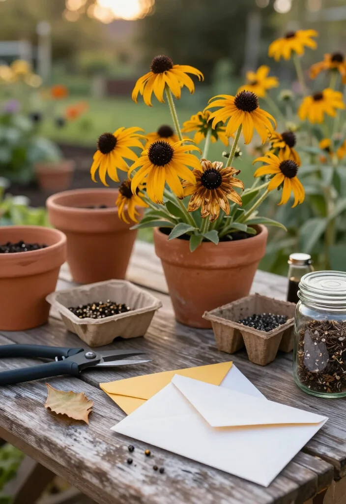 12 Flower Seeds to Collect Before September Ends (Save These Now for a Gorgeous Spring Garden!) - 8. Black-Eyed Susan Seeds: Let the Domed Centers Dry 1