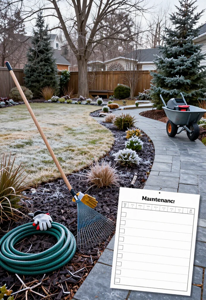 12-Month Landscape Maintenance Calendar: The Ultimate Yard-Care Checklist for a Beautiful Garden All Year! - December: Clean Tools, Protect Roots, and Review the Year 1