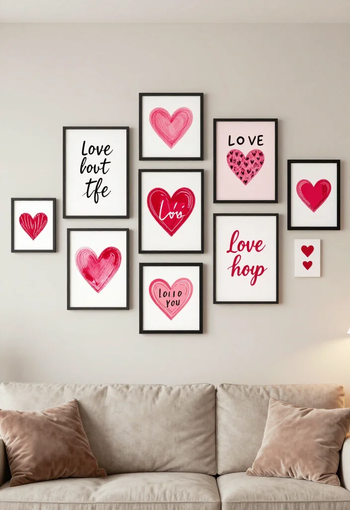 13 Adorable Valentine's Day Decor Ideas Under $50 (You Won't Believe #5!) 66 13 Adorable Valentine's Day Decor Ideas Under $50 (You Won't Believe #5!) - 13. Love-themed Wall Art 1