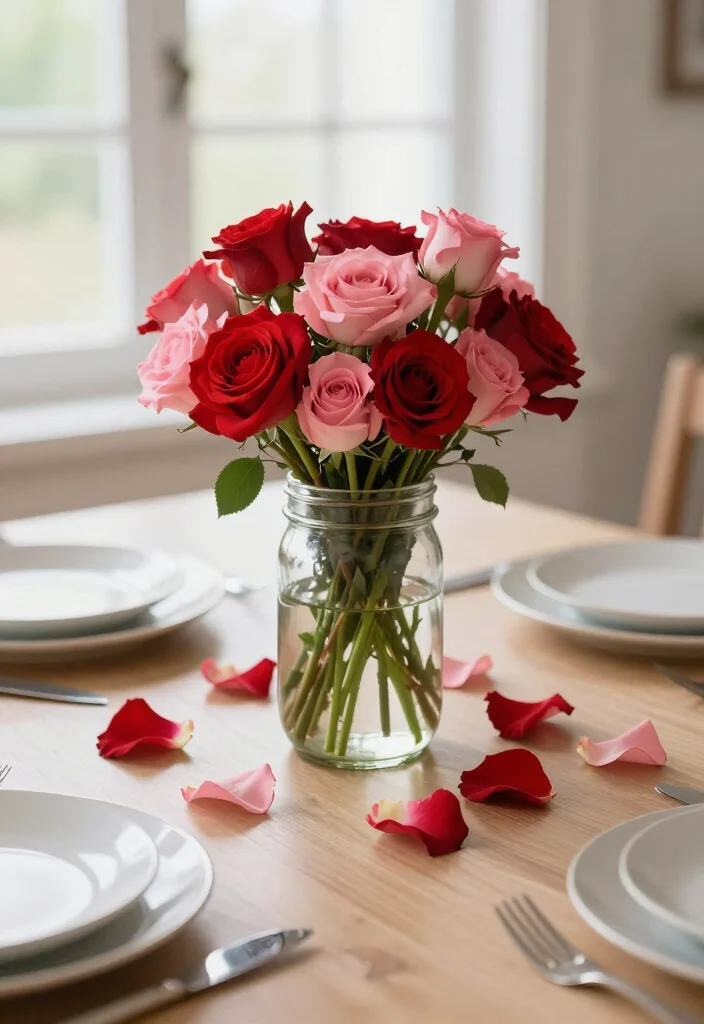 13 Adorable Valentine's Day Decor Ideas Under $50 (You Won't Believe #5!) 37 13 Adorable Valentine's Day Decor Ideas Under $50 (You Won't Believe #5!) - 6. DIY Flower Centerpieces 1