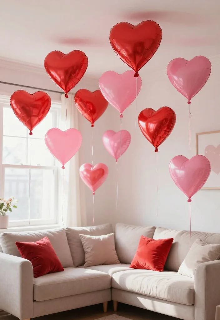 13 Adorable Valentine's Day Decor Ideas Under $50 (You Won't Believe #5!) 40 13 Adorable Valentine's Day Decor Ideas Under $50 (You Won't Believe #5!) - 7. Heart-Shaped Balloons 1