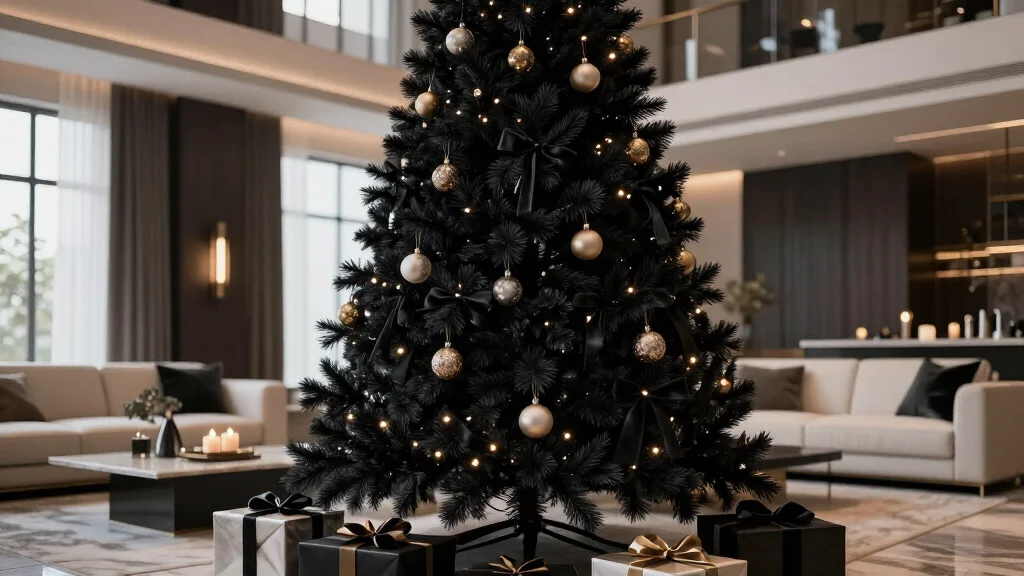 13 Elegant Black Christmas Tree Ideas That'll Make Your Holiday Decor Look Instantly Luxurious