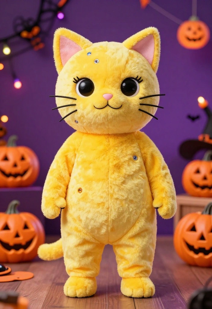 13 Genius Cat Halloween Costume Ideas That Will Make You Say 'Meow Wow!' - 13. Cat Emoji 1
