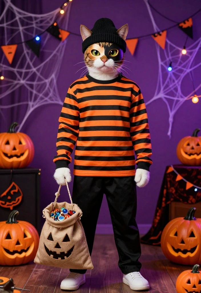 13 Genius Cat Halloween Costume Ideas That Will Make You Say 'Meow Wow!' - 2. Cat Burglar 1