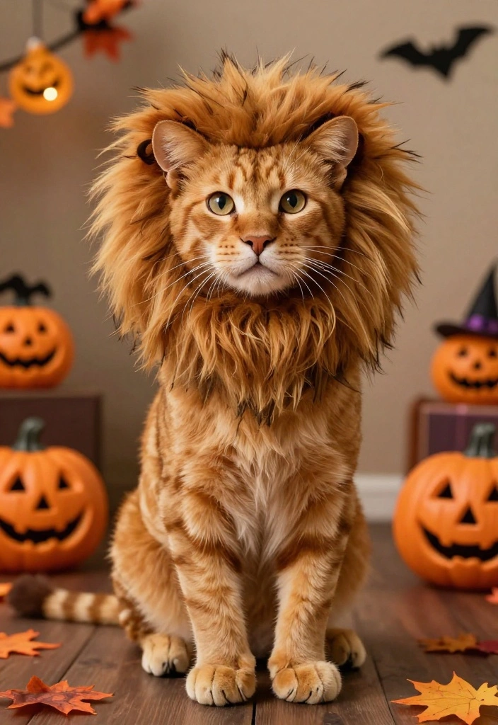 13 Genius Cat Halloween Costume Ideas That Will Make You Say 'Meow Wow!' - 8. Lion Cat 1