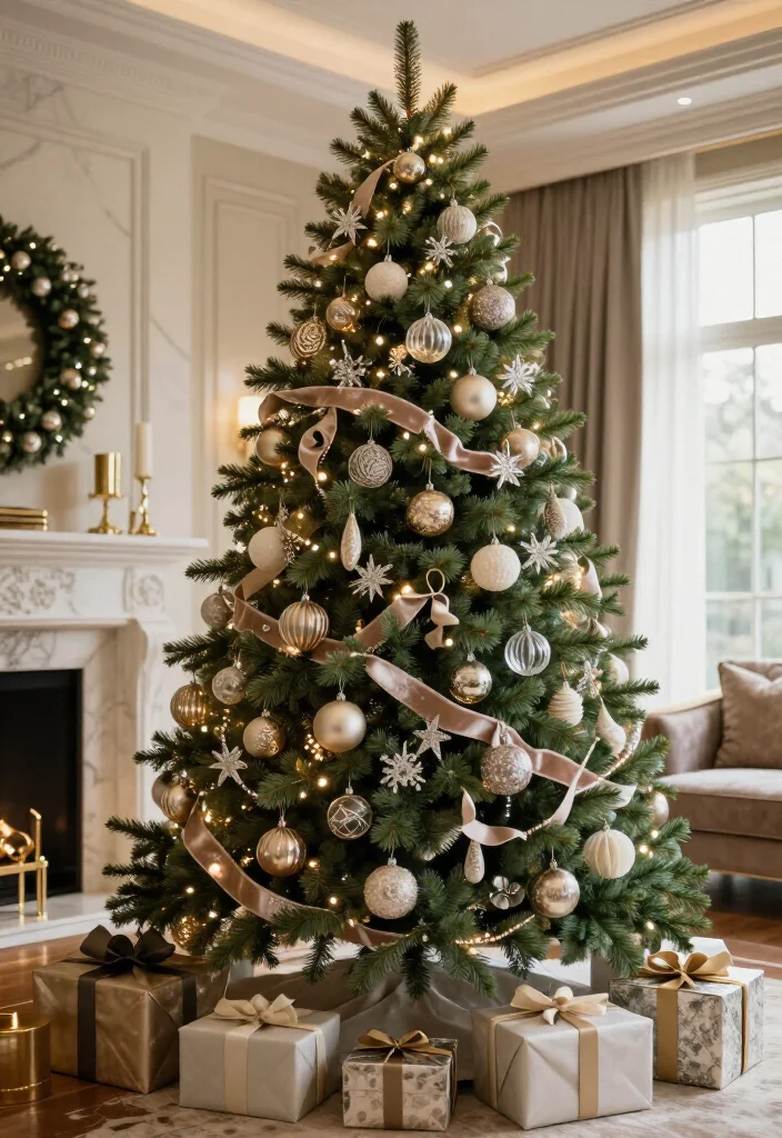 13 Glamorous Christmas Tree Decorating Ideas That Look Straight Out of a Luxury Magazine (#7 Is Pure Holiday Magic!) 69 13 Glamorous Christmas Tree Decorating Ideas That Look Straight Out of a Luxury Magazine (#7 Is Pure Holiday Magic!) - Conclusion: Make the Tree Feel Like Your Own Luxury Moment 1
