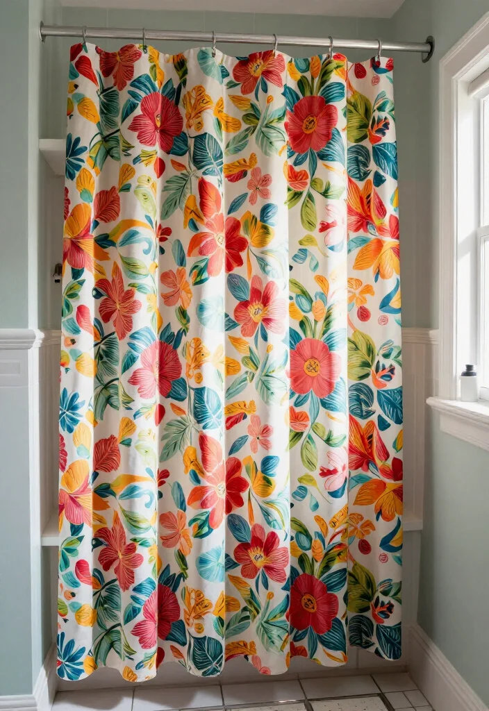 15 Best Small Bathroom Makeover Ideas on a Budget (You Won't Believe #7!) 43 15 Best Small Bathroom Makeover Ideas on a Budget (You Won't Believe #7!) - 10. Decorative Shower Curtains 1