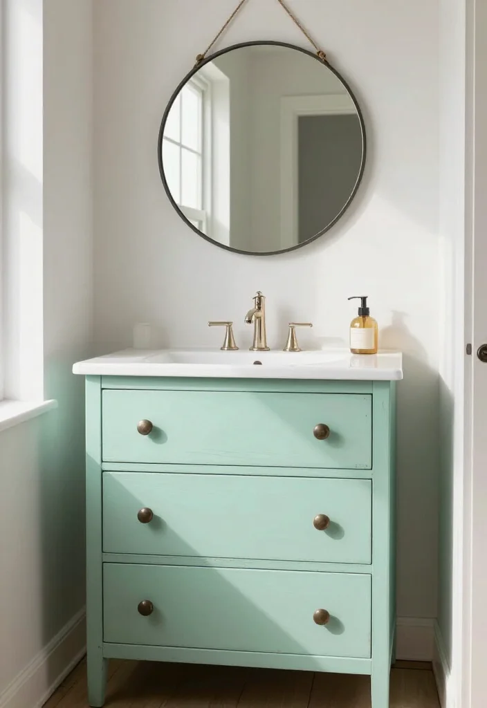 15 Best Small Bathroom Makeover Ideas on a Budget (You Won't Believe #7!) 41 15 Best Small Bathroom Makeover Ideas on a Budget (You Won't Believe #7!) - 8. Upcycled Furniture for Unique Touches 1