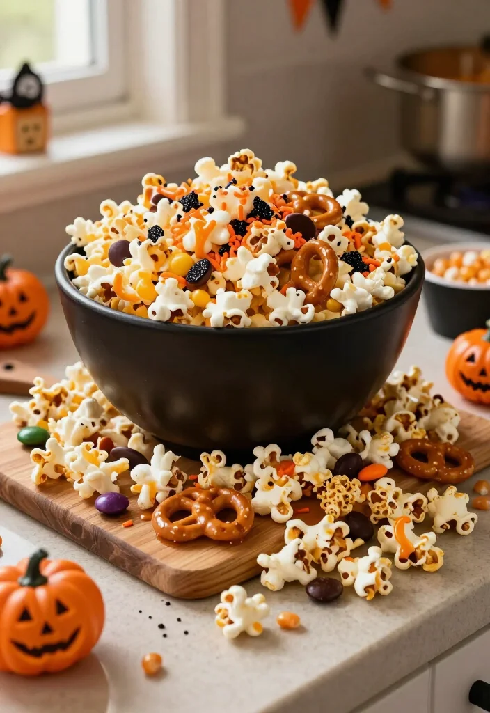 15 Cheap Halloween Party Ideas That Look Shockingly Expensive (Guests Will Never Guess the Budget!) - 4. Make a Popcorn Cauldron That Feeds a Crowd 1