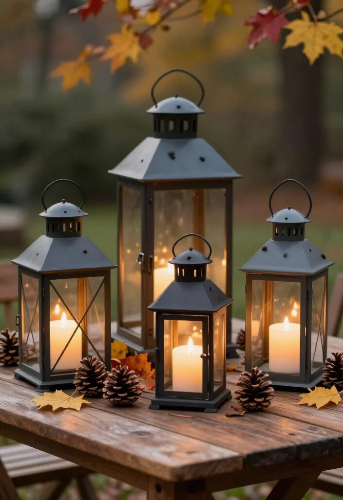 15 Chic Fall Decor Ideas Under $25 That Look Expensive! 53 15 Chic Fall Decor Ideas Under $25 That Look Expensive! - 10. Stylish Lanterns 1