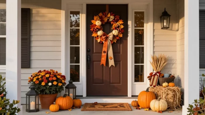 15 Clever Thanksgiving Door Decor Ideas That'll Make Your Entryway the Talk of the Feast!