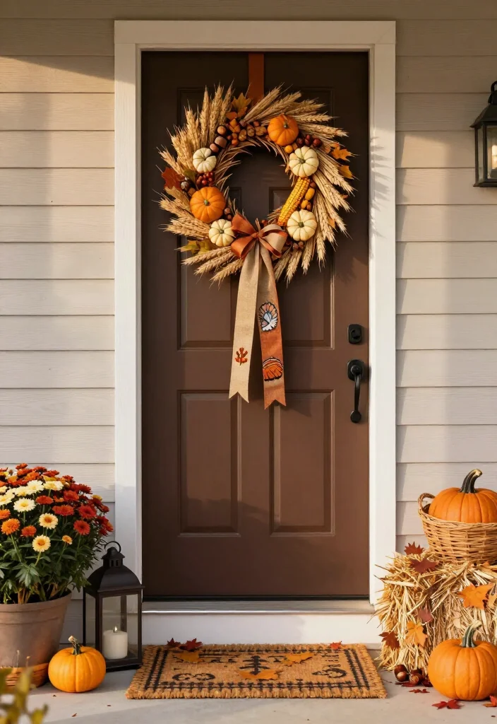 15 Clever Thanksgiving Door Decor Ideas That'll Make Your Entryway the Talk of the Feast! - Conclusion: Let the Front Door Set the Feast’s Mood 1