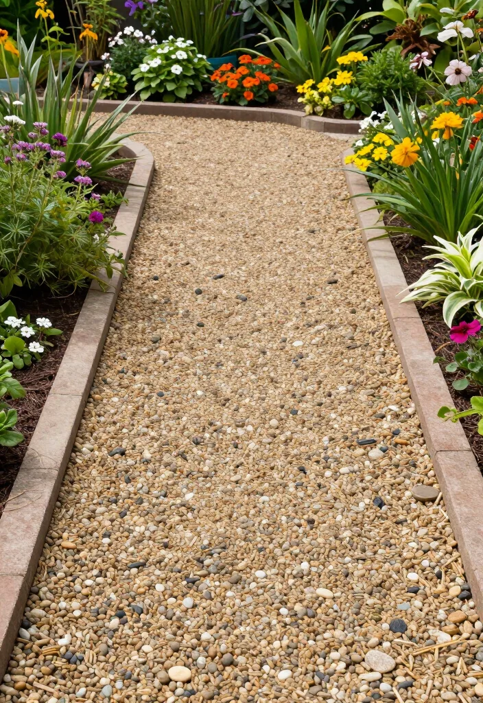 15 Creative Contemporary Garden Edging Ideas That'll Transform Your Outdoor Space! - 13. Gravel Edging 1