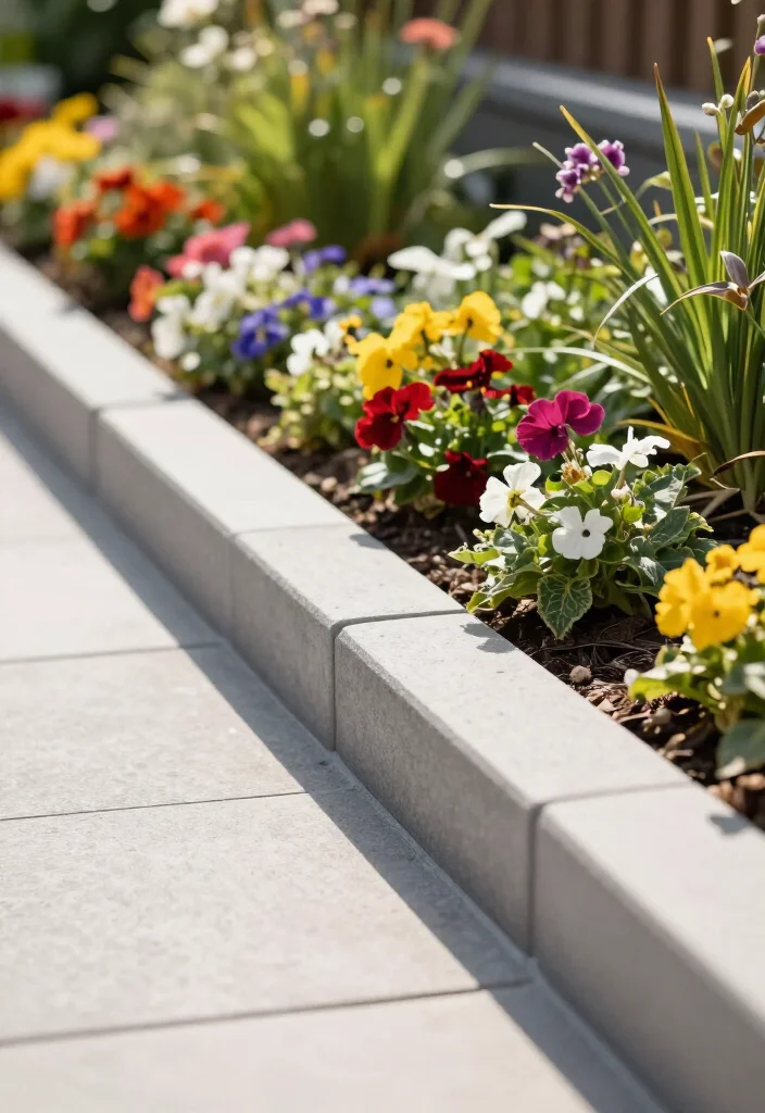 15 Creative Contemporary Garden Edging Ideas That'll Transform Your Outdoor Space! - 15. Composite Edging 1