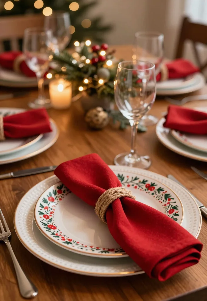 15 Stunning Christmas Decor Ideas Under $25 That Will Transform Your Home! - 6. Charming Tableware 1