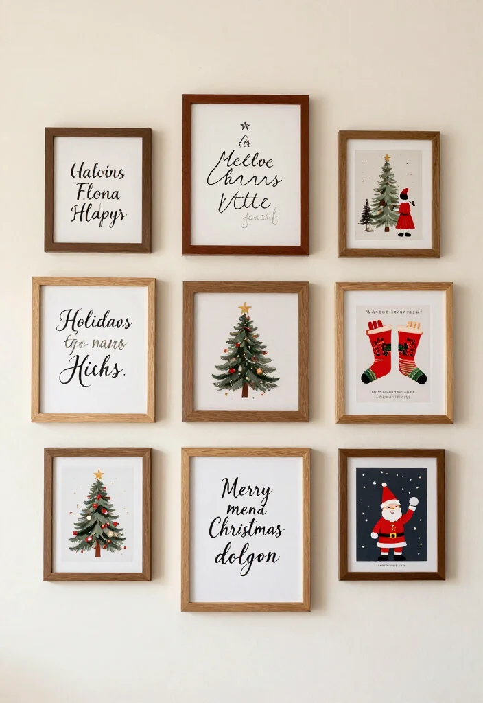 15 Stunning Christmas Decor Ideas Under $25 That Will Transform Your Home! - 8. Joyful Wall Art 1