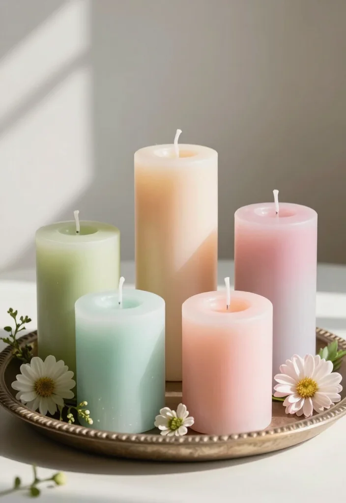 15 Stunning Easter Decor Ideas Under $100 That Will Wow Your Guests! - 10. Spring-Themed Candles 1