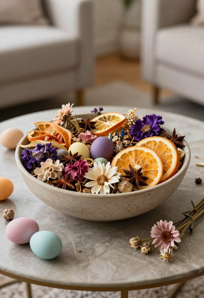 15 Stunning Easter Decor Ideas Under $100 That Will Wow Your Guests! - 13. Seasonal Scented Potpourri 1