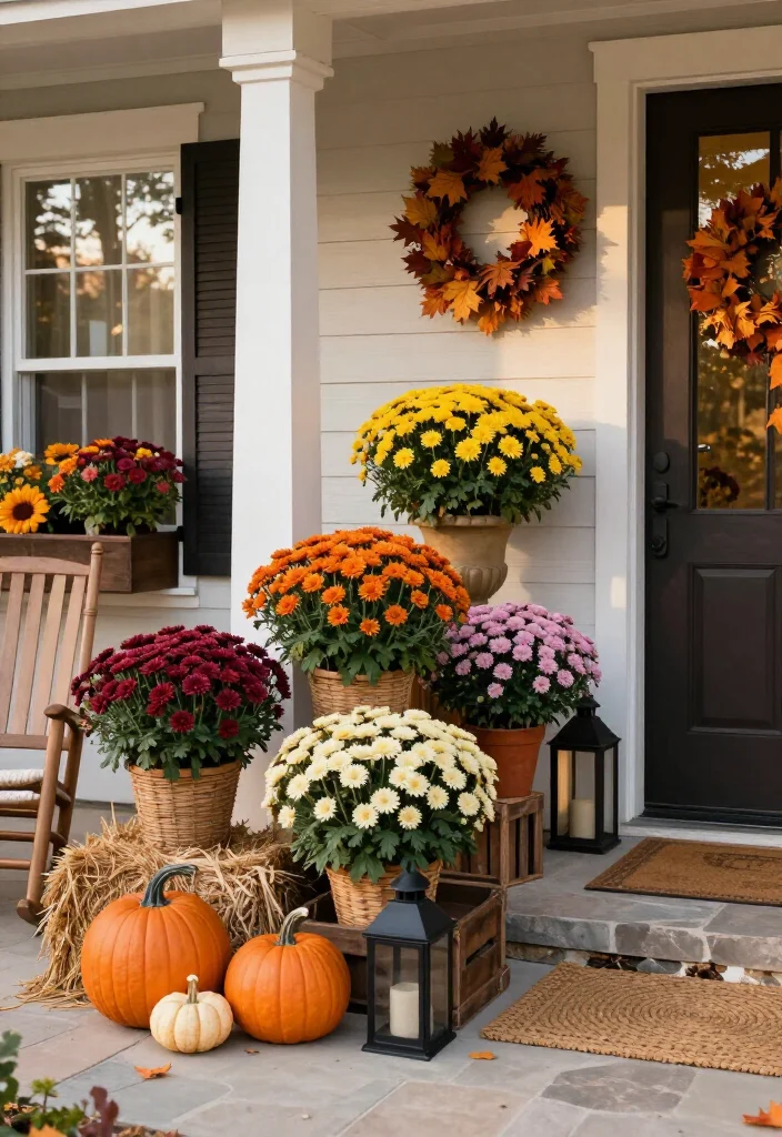 15 Stunning Mums Front Porch Ideas That'll Make Your Home Look Fall-Ready Overnight! 70 15 Stunning Mums Front Porch Ideas That'll Make Your Home Look Fall-Ready Overnight! - Conclusion: Let the Mums Set the Fall Mood 1