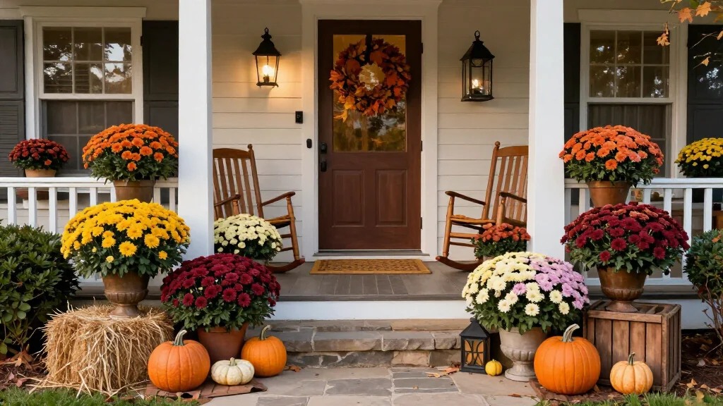 15 Stunning Mums Front Porch Ideas That'll Make Your Home Look Fall-Ready Overnight!