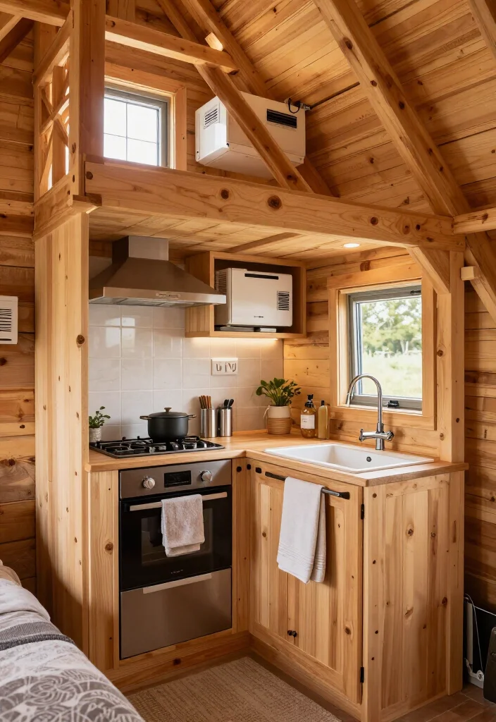 15 Tips for a Year-Round Tiny Home in a Deluxe Lofted Barn Cabin: Insulation, Heating & Ventilation - 10. Handle Kitchen and Shower Moisture at the Source 1