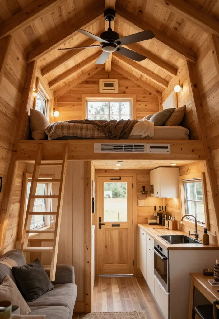 15 Tips for a Year-Round Tiny Home in a Deluxe Lofted Barn Cabin: Insulation, Heating & Ventilation - 11. Use Fans to Balance the Cabin, Not Fight the Heater 1