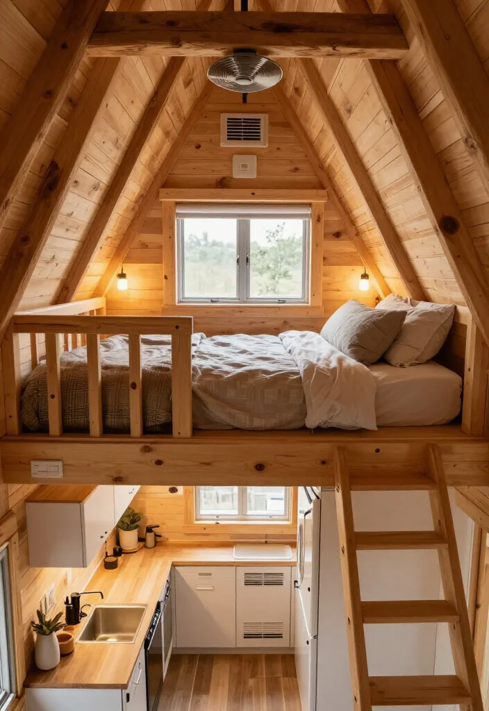 15 Tips for a Year-Round Tiny Home in a Deluxe Lofted Barn Cabin: Insulation, Heating & Ventilation - 5. Make the Loft a Separate Comfort Zone 1