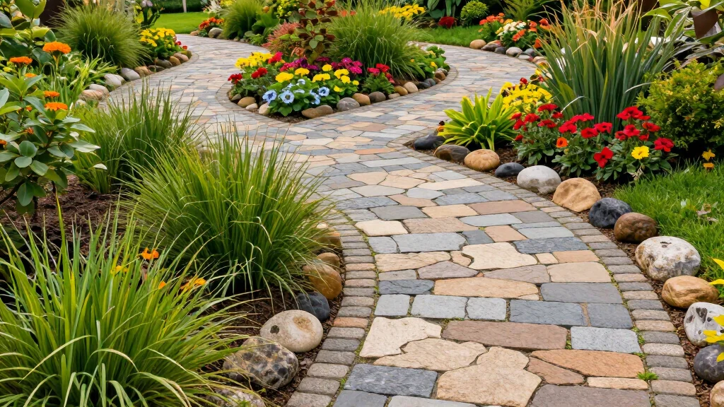 16 Gorgeous Paver Walkway Ideas To Elevate Your Garden Aesthetic - House Making Ideas