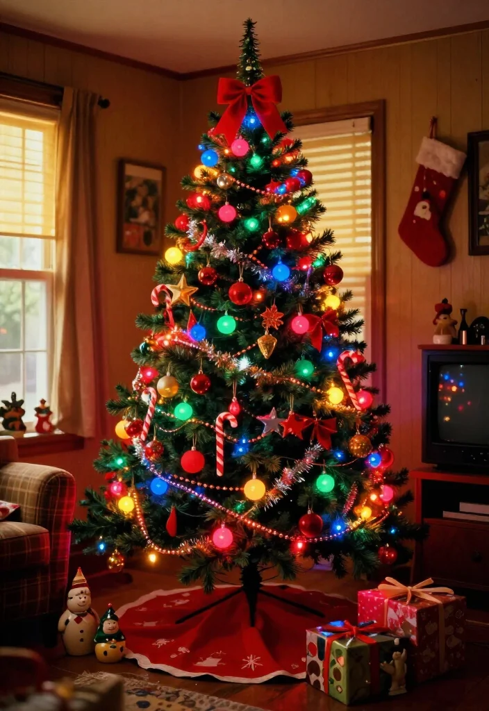 17 90s Christmas Tree Ideas That'll Bring Back the Best Holiday Memories (You Need to See #7!) 2 17 90s Christmas Tree Ideas That'll Bring Back the Best Holiday Memories (You Need to See #7!) - 1. Go Big With Multicolored Lights 1