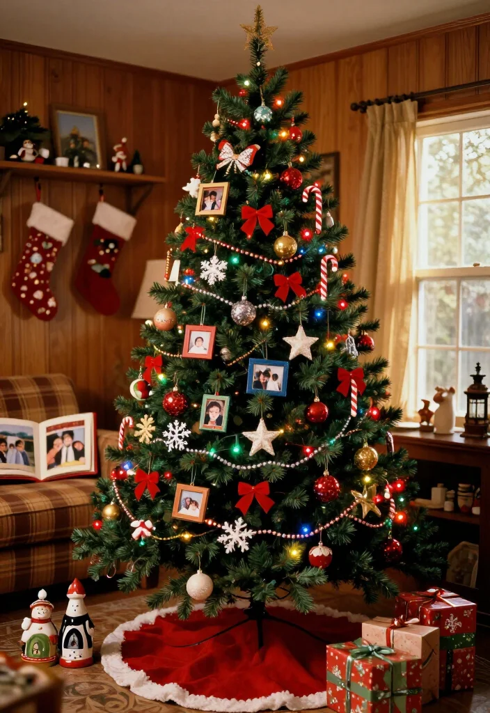 17 90s Christmas Tree Ideas That'll Bring Back the Best Holiday Memories (You Need to See #7!) 28 17 90s Christmas Tree Ideas That'll Bring Back the Best Holiday Memories (You Need to See #7!) - 7. Make It a Family Photo Ornament Tree 1