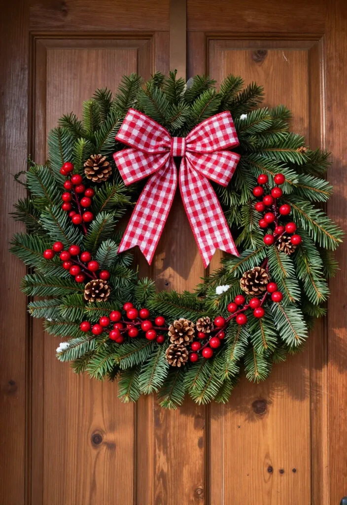 17 Affordable Christmas Porch Decor Under $50 That Will Dazzle Your Guests! 2 17 Affordable Christmas Porch Decor Under $50 That Will Dazzle Your Guests! - 1. Exquisite Evergreen Wreaths 1
