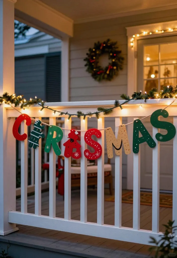 17 Affordable Christmas Porch Decor Under $50 That Will Dazzle Your Guests! 49 17 Affordable Christmas Porch Decor Under $50 That Will Dazzle Your Guests! - 14. Festive Christmas Banners 1