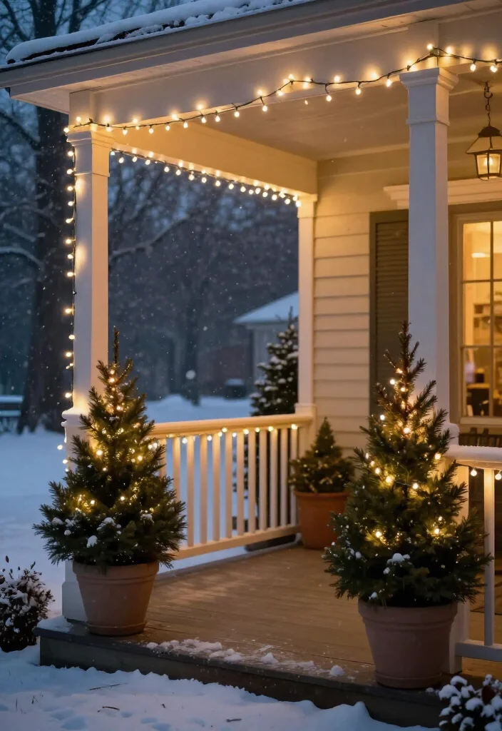 17 Affordable Christmas Porch Decor Under $50 That Will Dazzle Your Guests! 3 17 Affordable Christmas Porch Decor Under $50 That Will Dazzle Your Guests! - 2. Festive String Lights 1