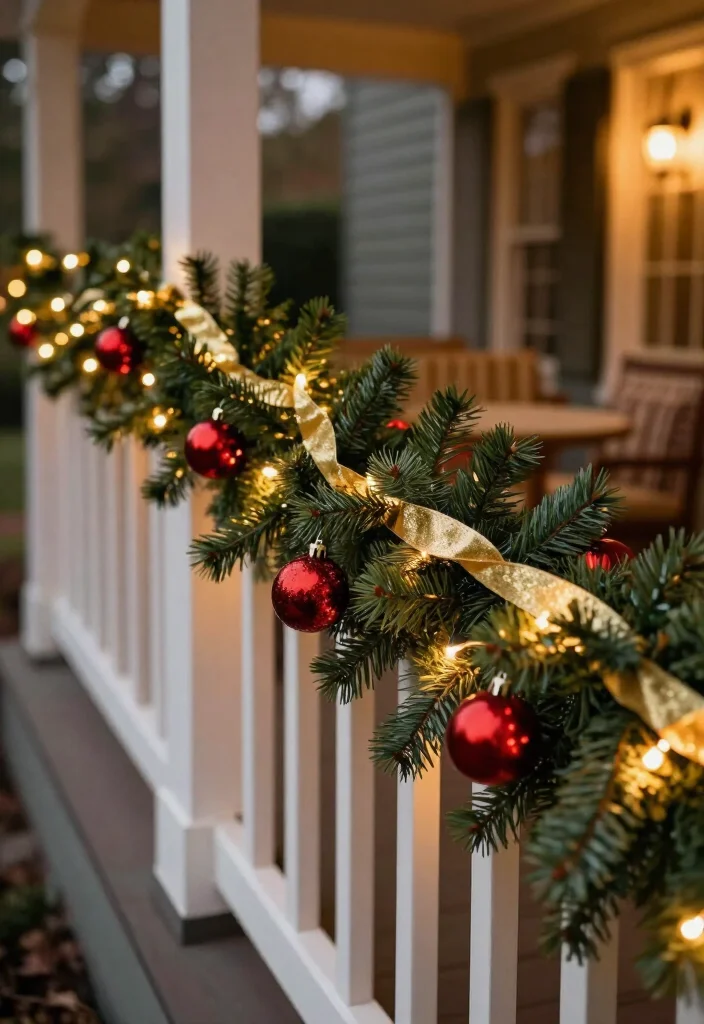 17 Affordable Christmas Porch Decor Under $50 That Will Dazzle Your Guests! 5 17 Affordable Christmas Porch Decor Under $50 That Will Dazzle Your Guests! - 4. Colorful Christmas Garlands 1