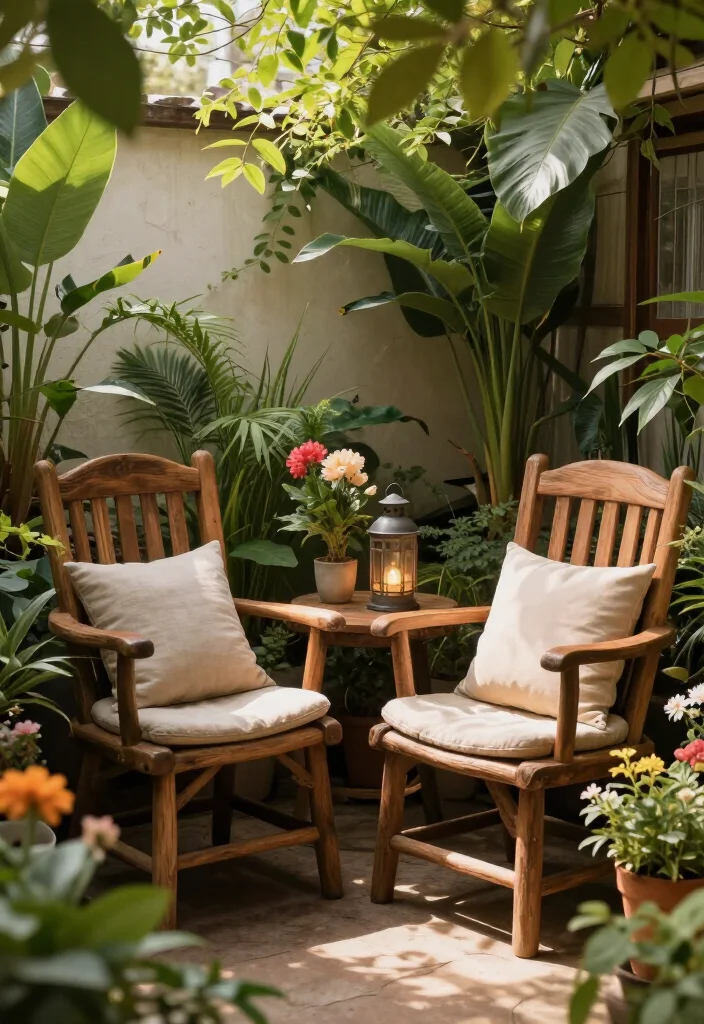17 Charming Rustic Front Garden Ideas That Will Make Your Neighbors Envious! - 17. Cozy Seating Nooks 1
