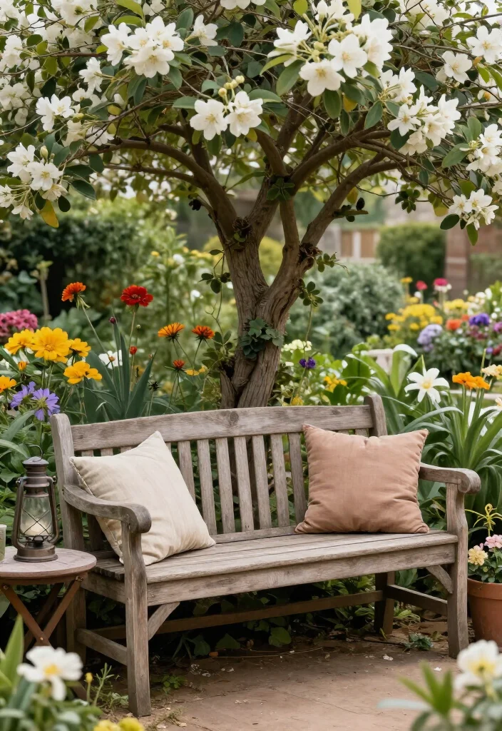 17 Charming Rustic Front Garden Ideas That Will Make Your Neighbors Envious! - 4. Rustic Garden Furniture 1